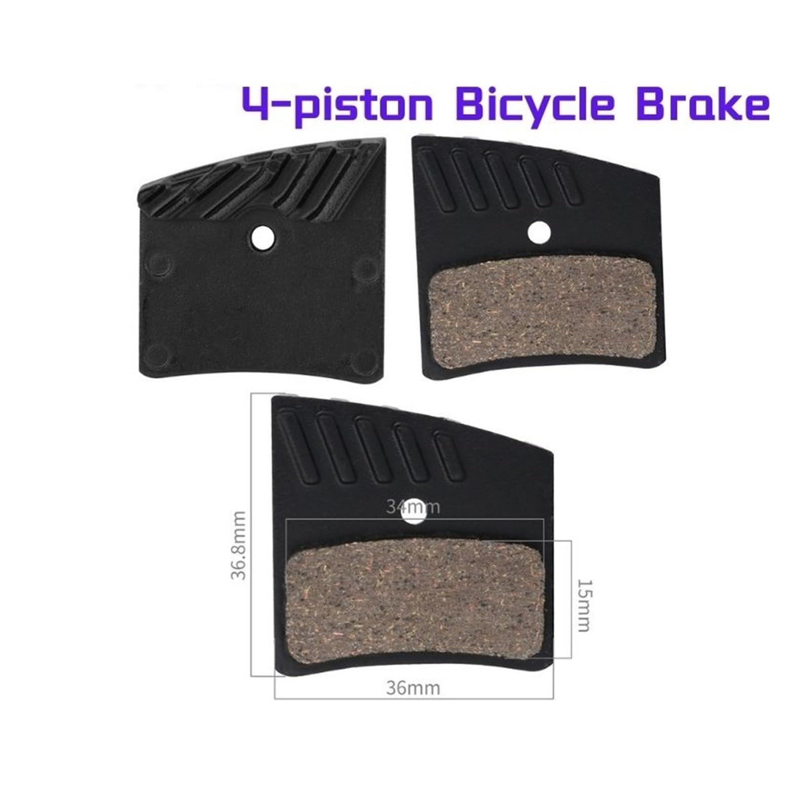Bicicleta de disco pastillas de freno Pastilla de freno de bicicleta de 4 pistones, disco E4, frenos cerámicos con base de cobre, compatibles con E-4/M4 M755/M756 M4/Hope Te M4 Pastillas de freno de d