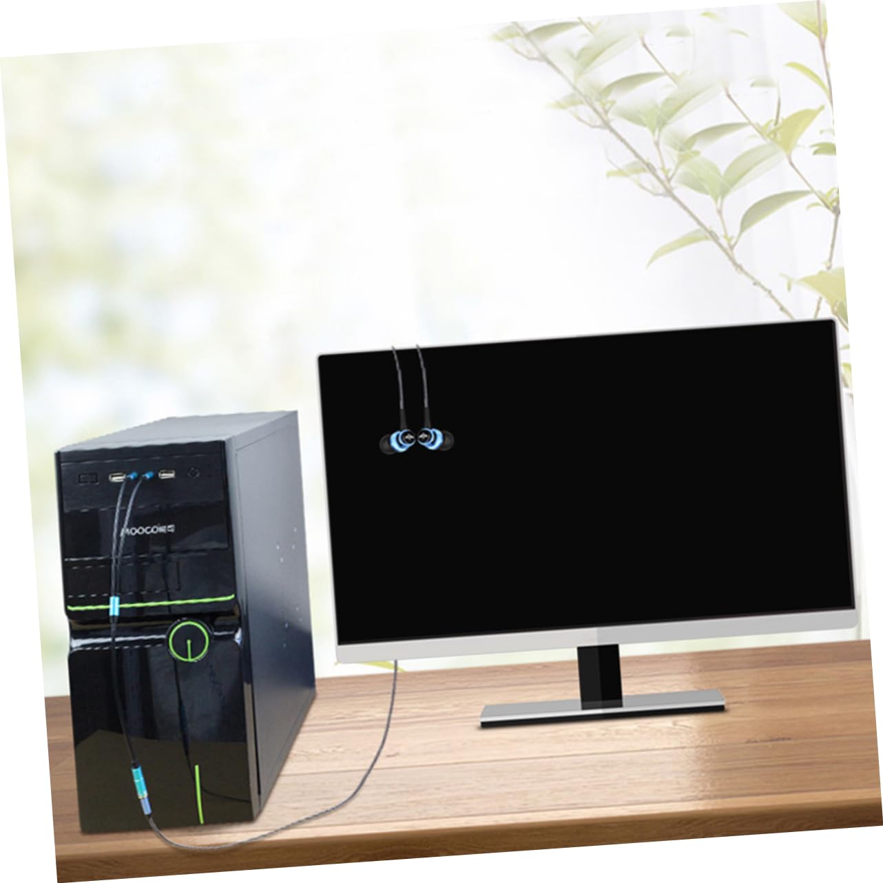 Gadpiparty 8piezas Divisor De Auriculares Doble Adaptador para Micrófono y Auriculares Cable Flexible para Dispositivos De Puertos para Pc y Móviles
