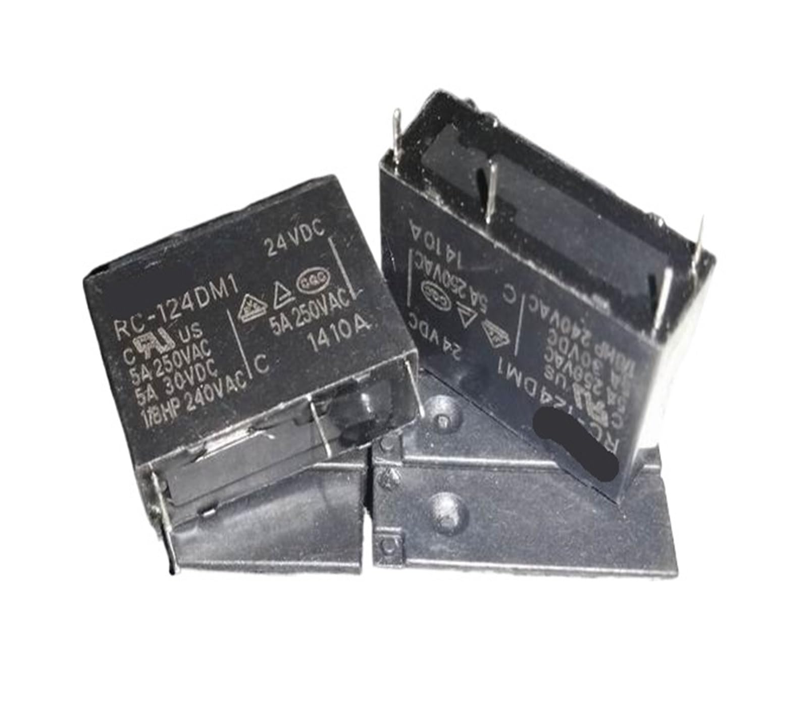 Relais RC-124DM1 24V 4 broches 5A pour circuit imprimé