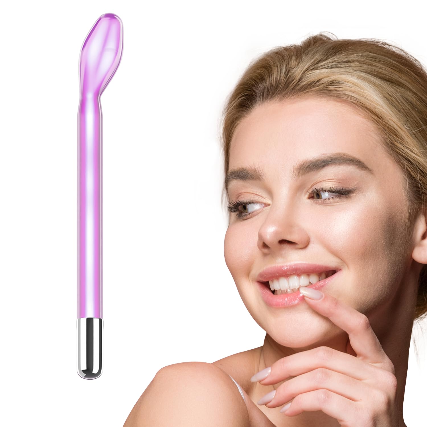 UUPAS Tongue Tube Spare Argon Glass Attachment for High Frequency Facial Wand