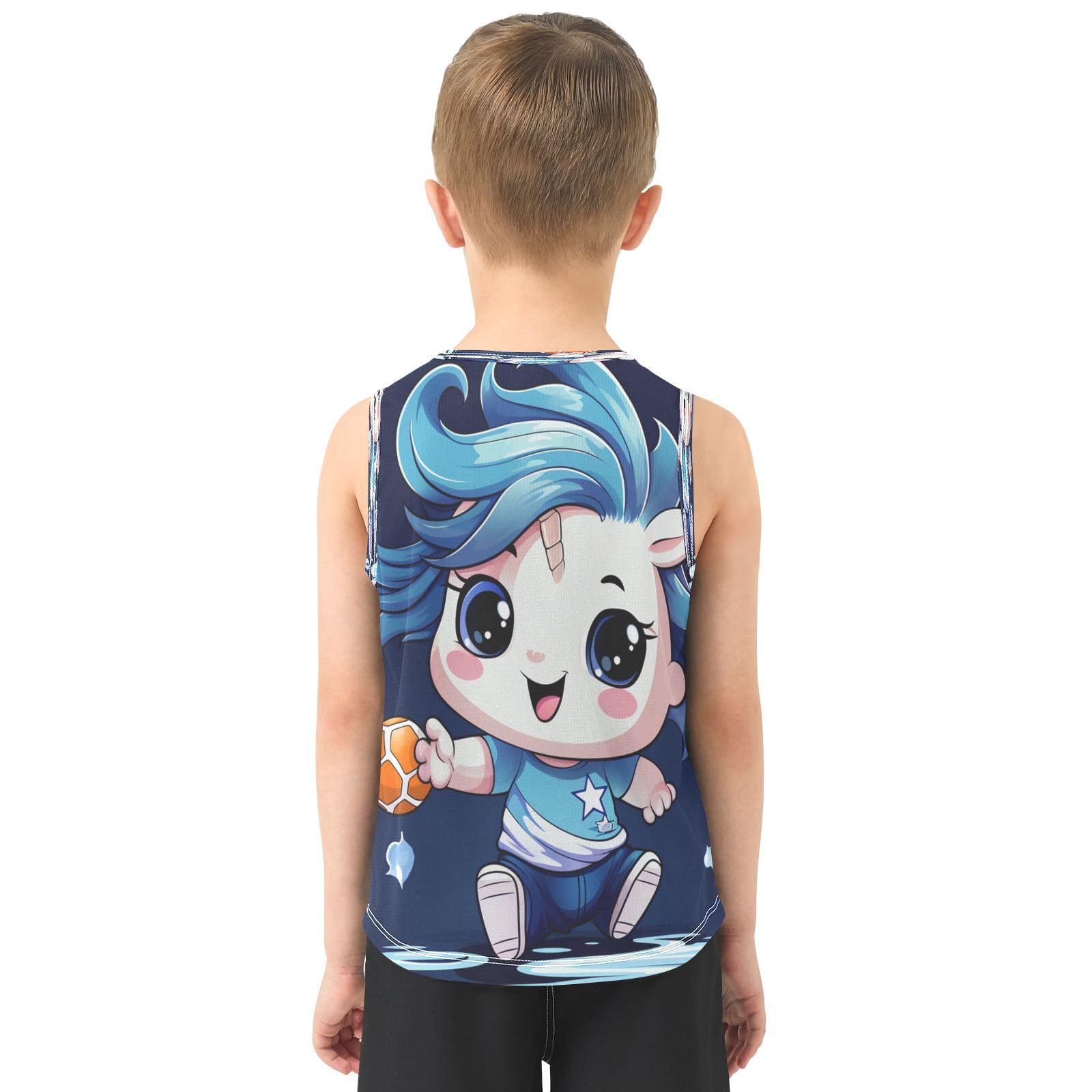 Dibujos Animados Lindo Unicron Camisetas Sin Mangas Tipo Tank Top para Niños Jóvenes