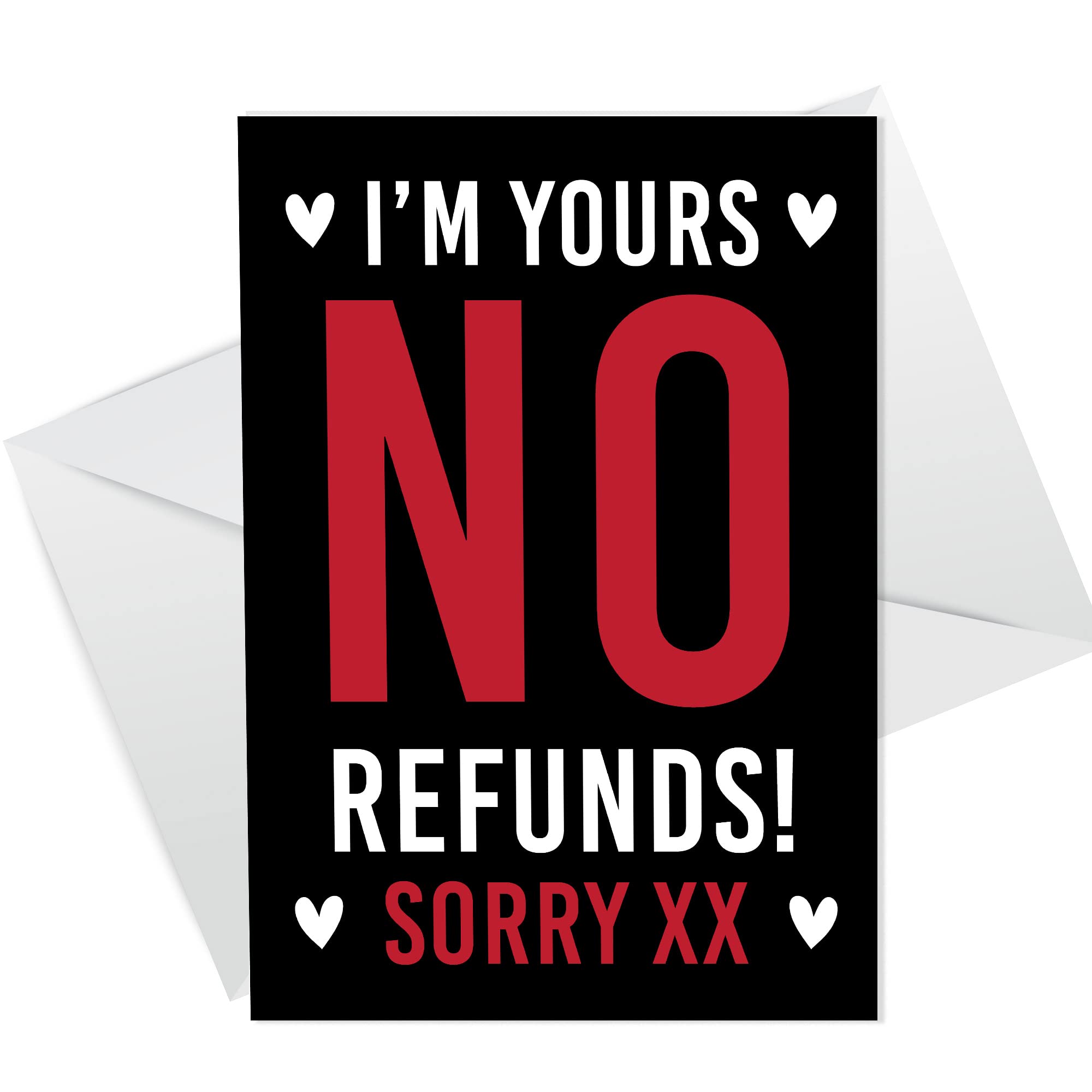 RED OCEAN Funny Valentines Day Card I’m Yours Joke Card for Wife Husband Boyfriend Girlfriend With Envelope Anniversary Card