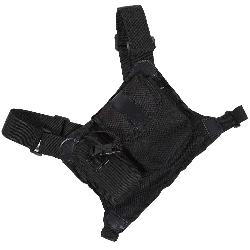 Walkie Talkie Chest Pocket Harness Borse Nylon Regolabile Universale