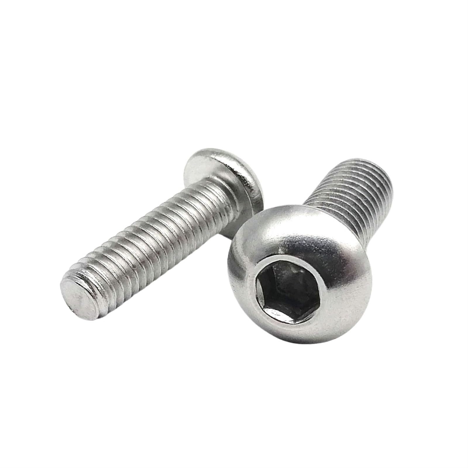 Ctongrun-Bulloni a testa cilindrica M3 M4 M5 M6 M8 M10 316 A4 Stainless Steel Hexagon Socket Bolt Hexagon Socket Head Button Screw Durevole e resistente(14mm,M8 5pcs)