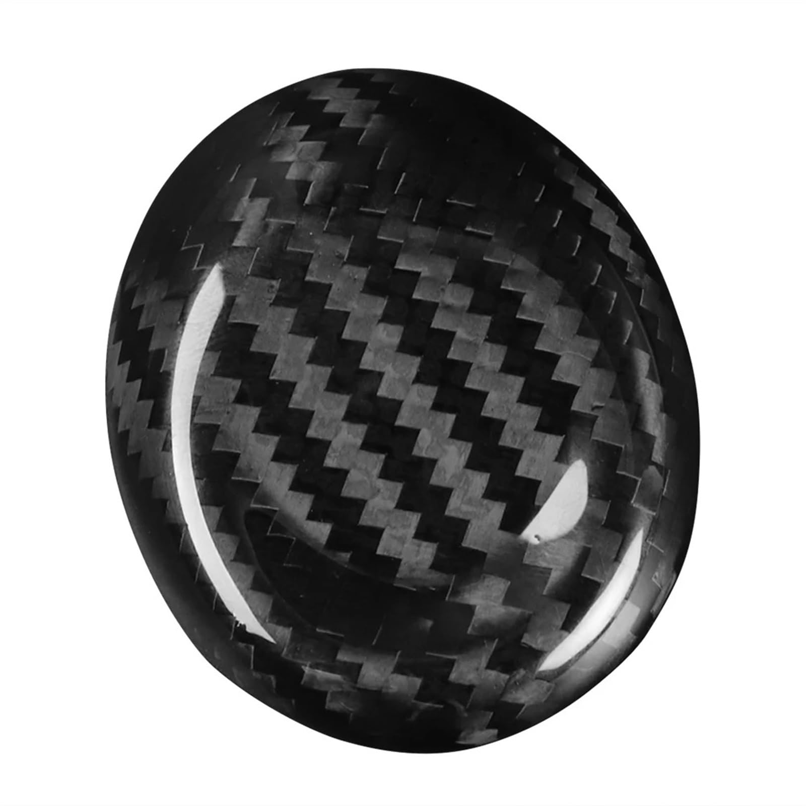 DWTNMEX Gear Shift Knob for Chevrolet for Corvette for C7 2014-2019 Carbon Fiber Car Gear Shift Knob Head Cover Trim Decorative