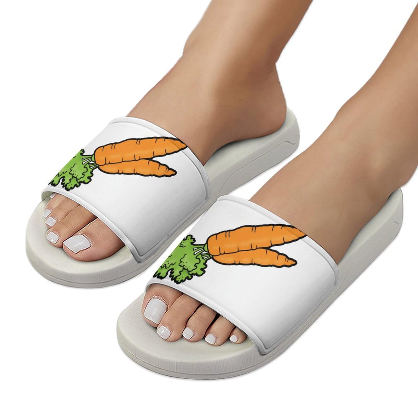 Ciabatte da doccia, ciabatte a forma di carota, per uomo e donna, antiscivolo