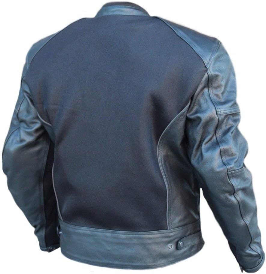 MATAGEAR Motorcycle New Black Mesh and Leather Jacket (M)