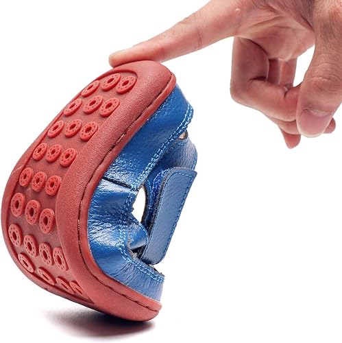 Miniatura 2 de DADAWEN - Sandalias de pescador con correa de cuero para niña y niño (bebé, niño pequeño, niño grande)