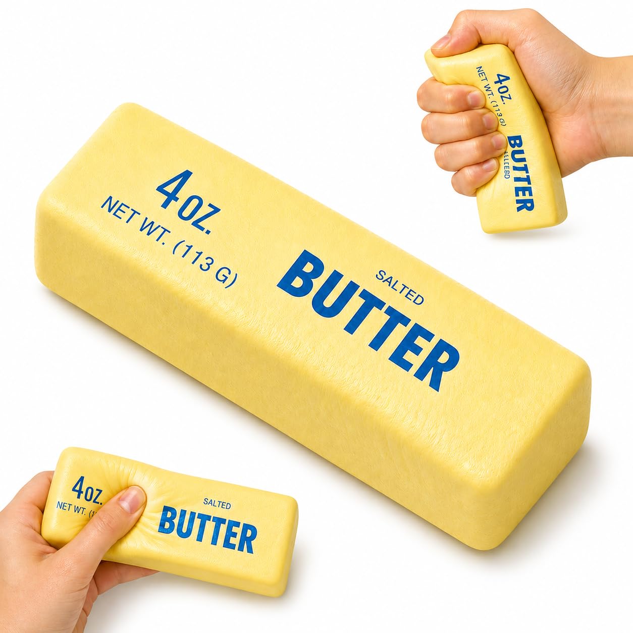 Butter Squishy, Soft Rising Squeeze Toys, Butter Stick Squishy Fidget Toys and Stress Balls Squishies for Office Desk Toys, Party Favors & Birthday Gifts.