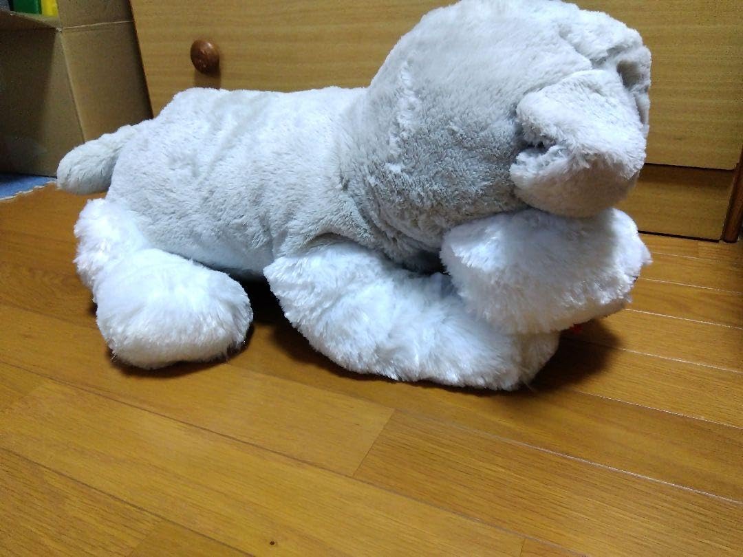 Amazon.co.jp: くったりシュナウザー ぬいぐるみ モノトーンBIG