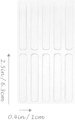 Miniatura 6 de DOITOOL 2 hojas autoadhesivas, autoamortiguantes, almohadillas antideslizantes o protectores de pared para tiras de mango, protector de puerta