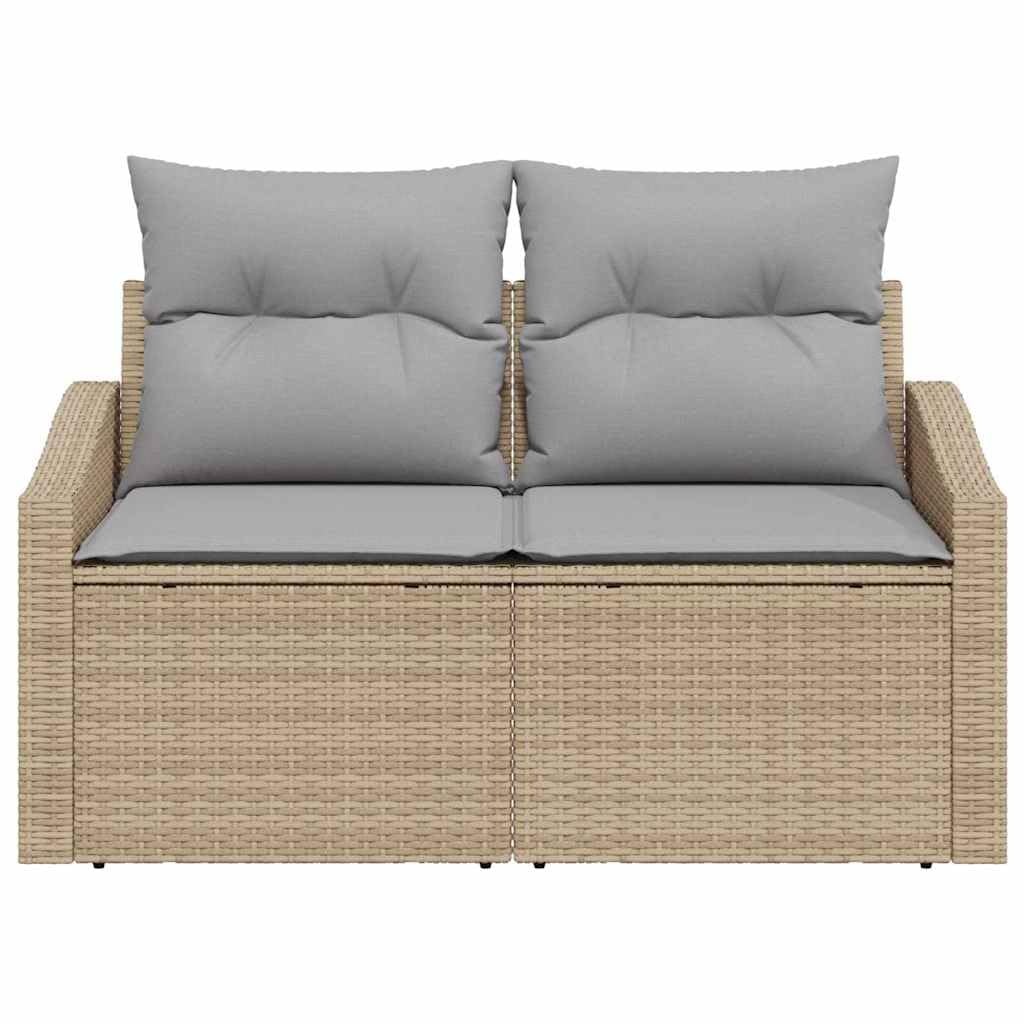 Hothingwell Modułowa sofa ogrodowa Poly Rattan 123x62x69cm | Elastyczna konfiguracja, prosty montaż, trwały na zewnątrz, łatwa konserwacja