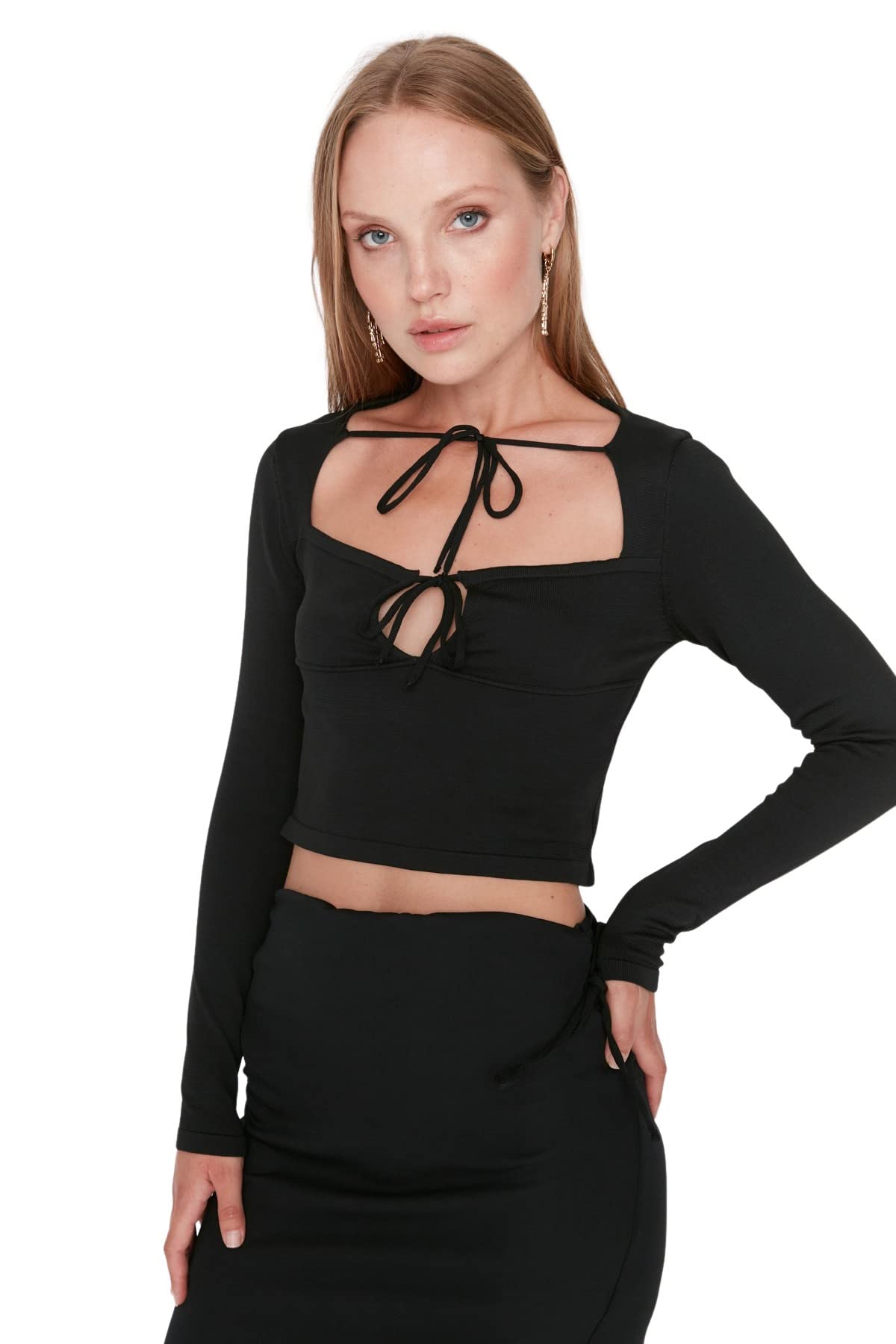 Trendyol Blouse - Black - Crop