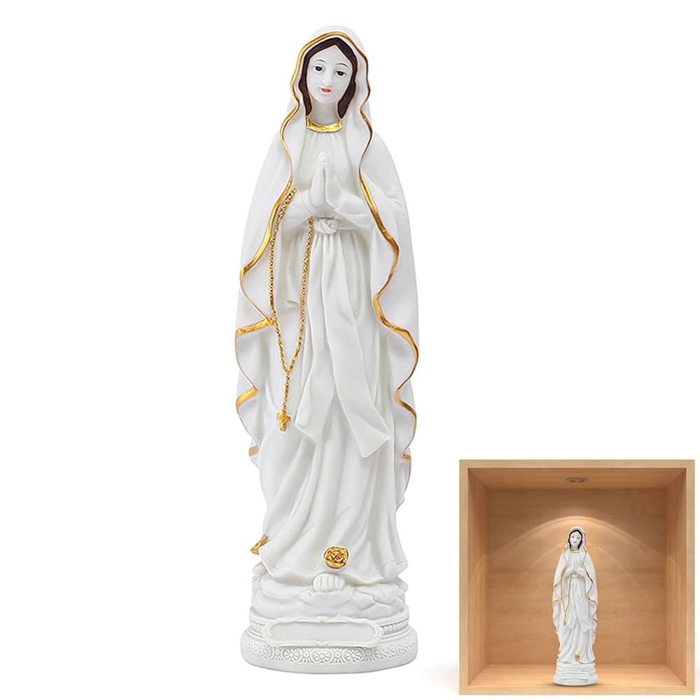 聖母マリア像と祈りの少年像セット 聖母マリア像と祈りの少年像セット 聖母マリア像と祈りの少年