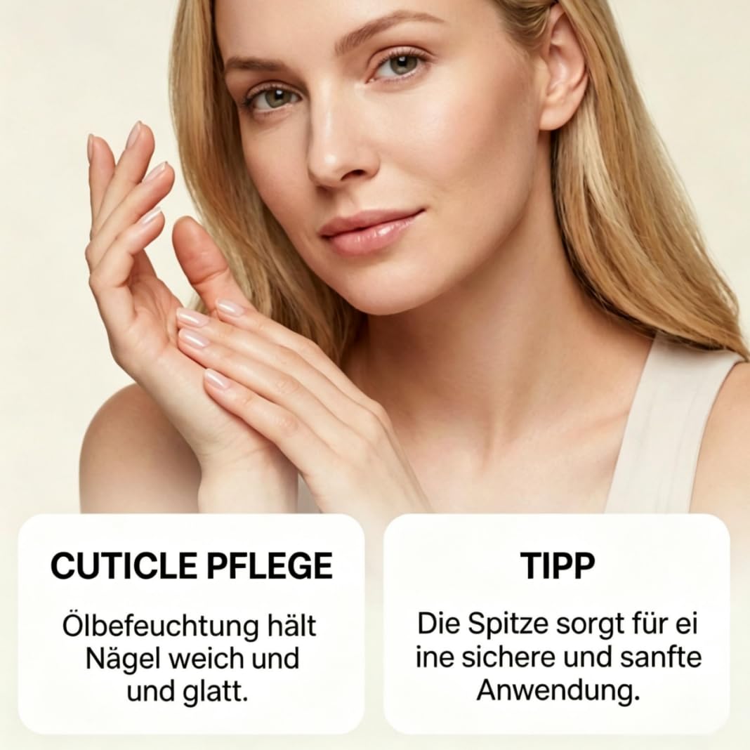 SassyTip Cuticle Pusher Pen 2.0 – Doppelte Nährstoffzufuhr, Pflegt trockene und rissige Finger- und Zehennägel und verleiht ihnen Glanz (2 ml (3er Pack))