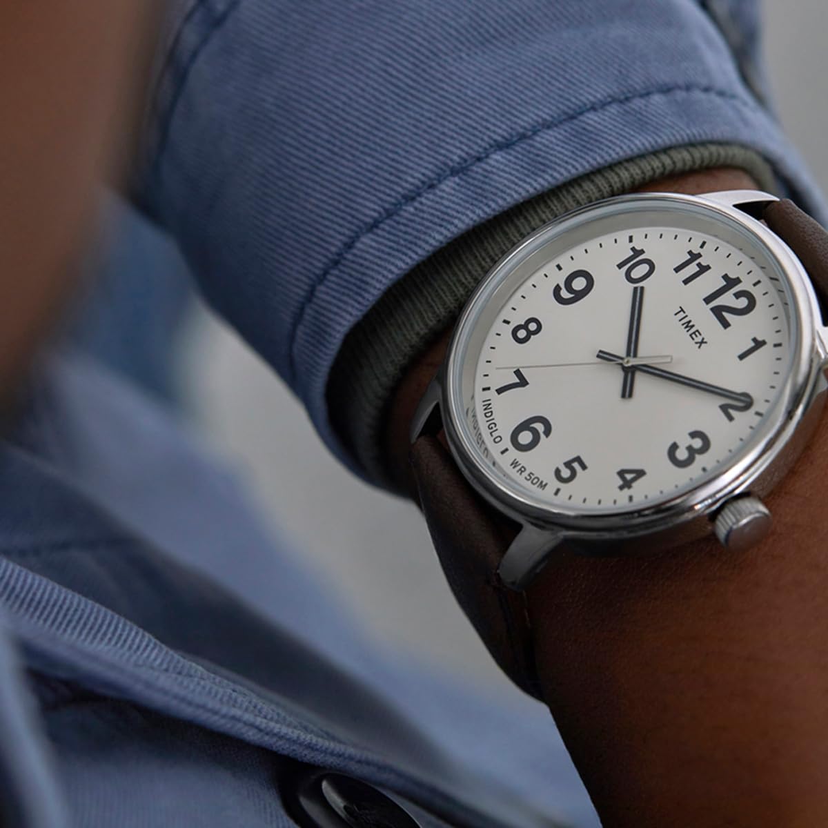 Timex Homme Analogique Quartz Montre avec Bracelet en Cuir TW2V21200