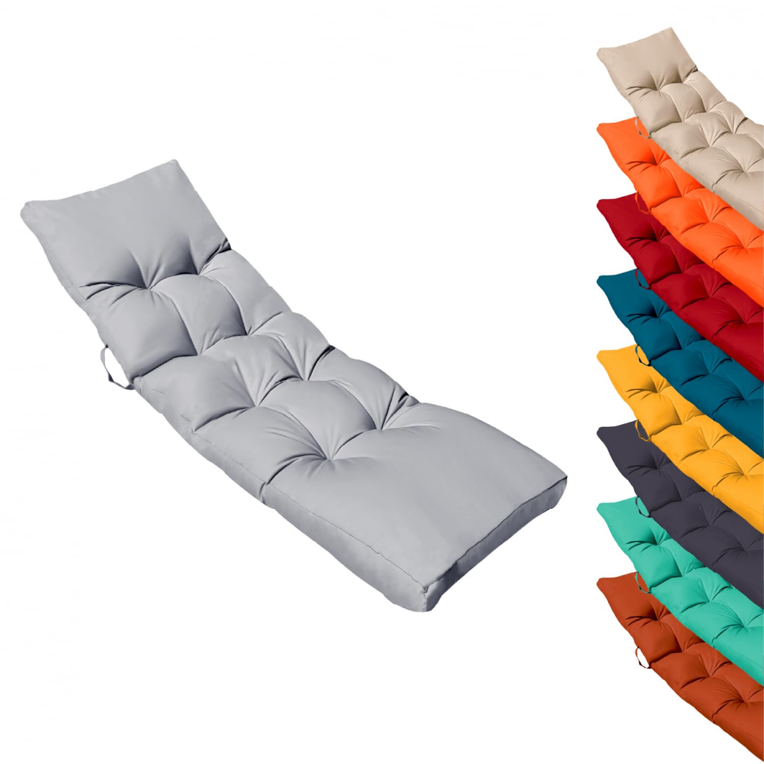 Coussin Pour Chaise Longue De Jardin 198x58x4 Cm Pliable | Coussin