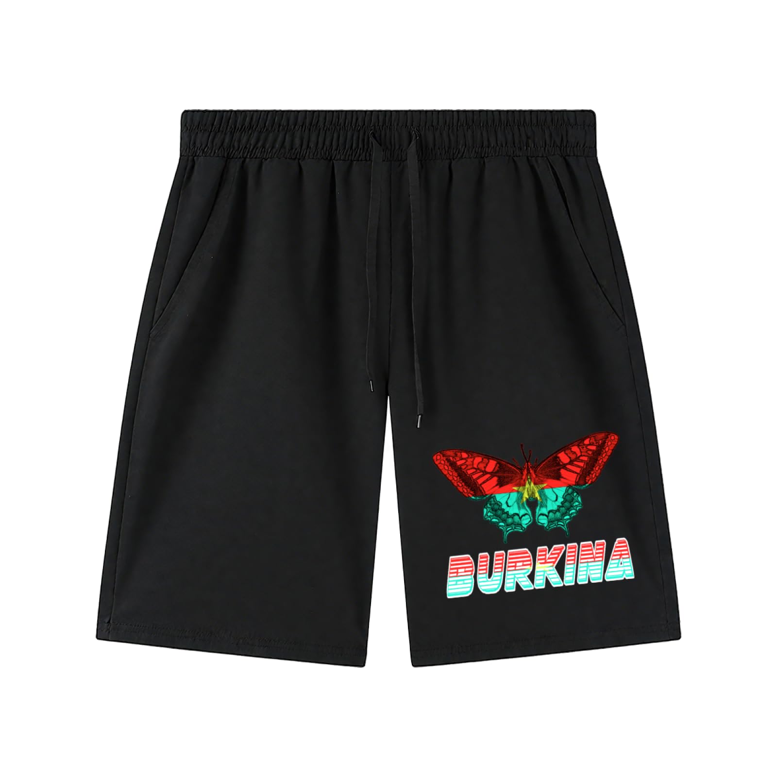 Burkina Faso, Drapeau du Burkina Faso Homme Watershort Vacances Surf Shorts Etanche Maillot De Bain
