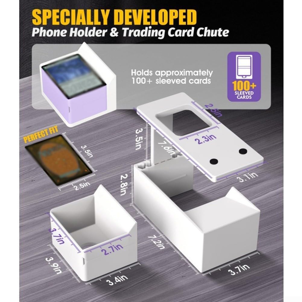 Scanner de cartes, scanner de cartes rapide, pour cartes à collectionner MTG, fonctionne parfaitement avec ManaBox, pour la gestion des collections, 18,2 x 9 x 18,2 cm