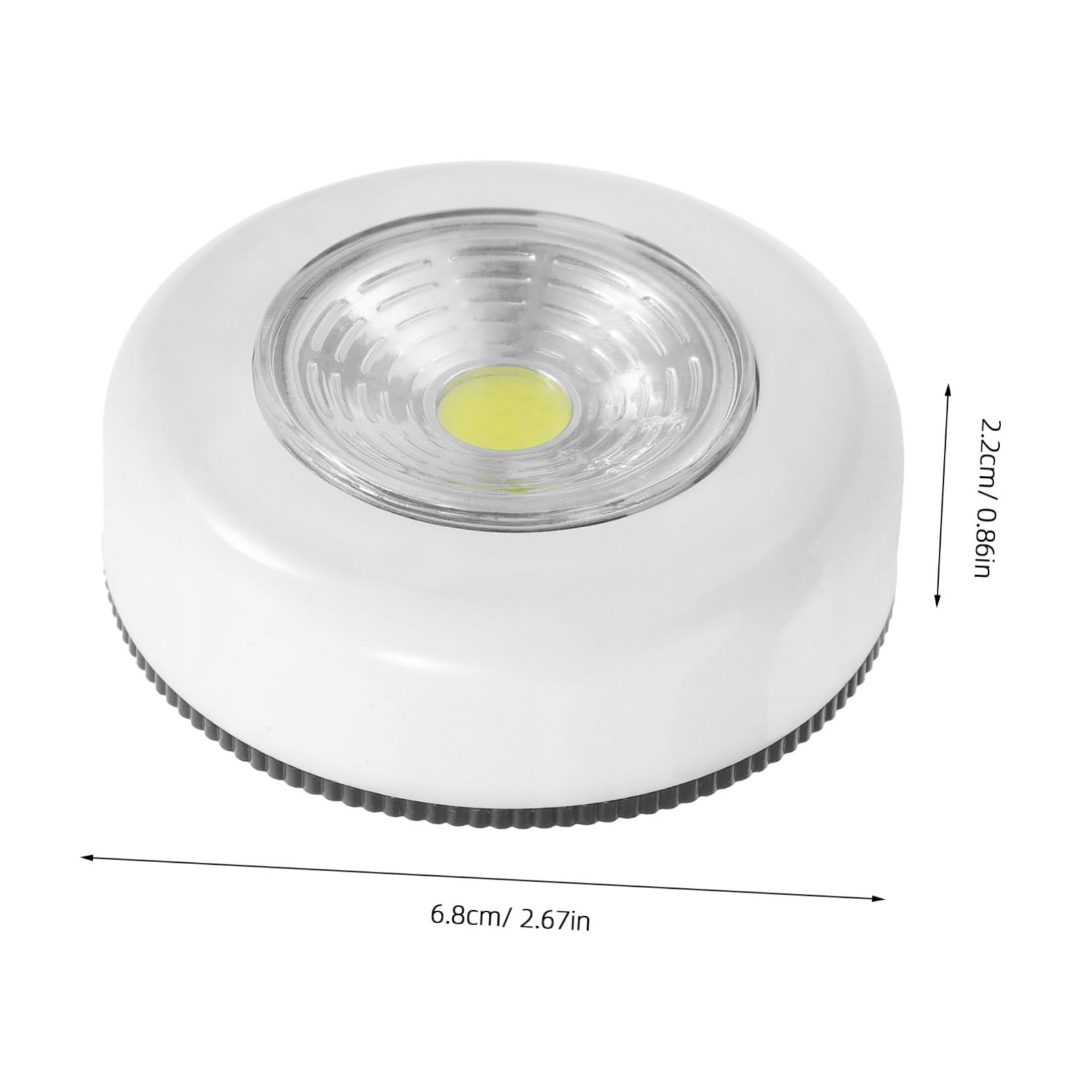 jojofuny 2pcs Led Touch Light Cob Night Lamp for Cabinets Closets Battery-Powered Control for Home Office Emergency Lighting