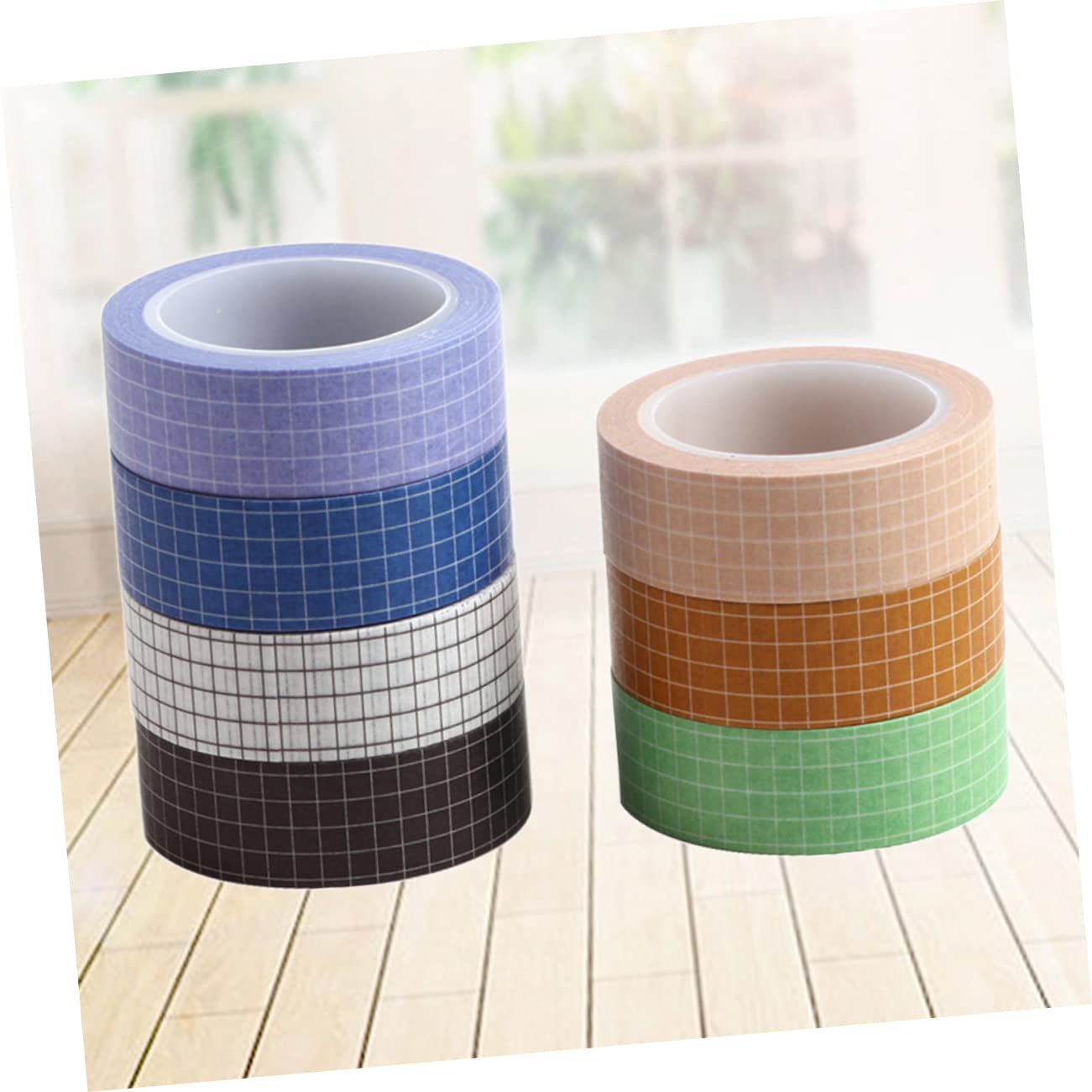 SHINEOFI 21stücke Teiliges Aus Bunten Gitter-papierklebebändern Dekorative Washi-tapes Für Scrapbooking Journaling Und Kreative Bastelprojekte Für Schule Und Bürobedarf