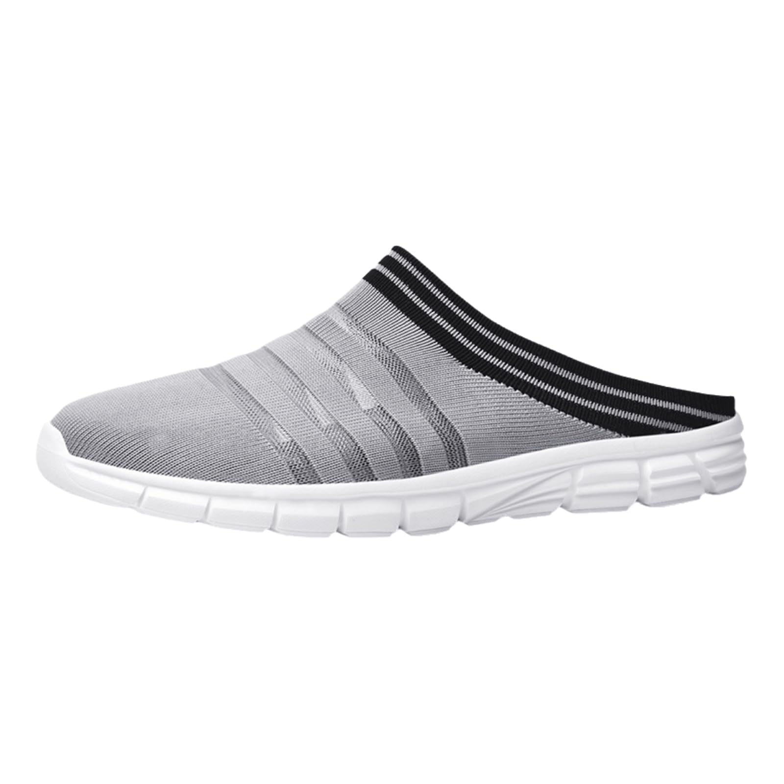 Men'S Backless Sneakers,Casual Mule Open Back Sneakers,Men'S Backless Mesh Walking Mules Shoes Comfortable,Summer Slip-On Men Sport Mules,Anti-Skid Wear-Resistant,For Running