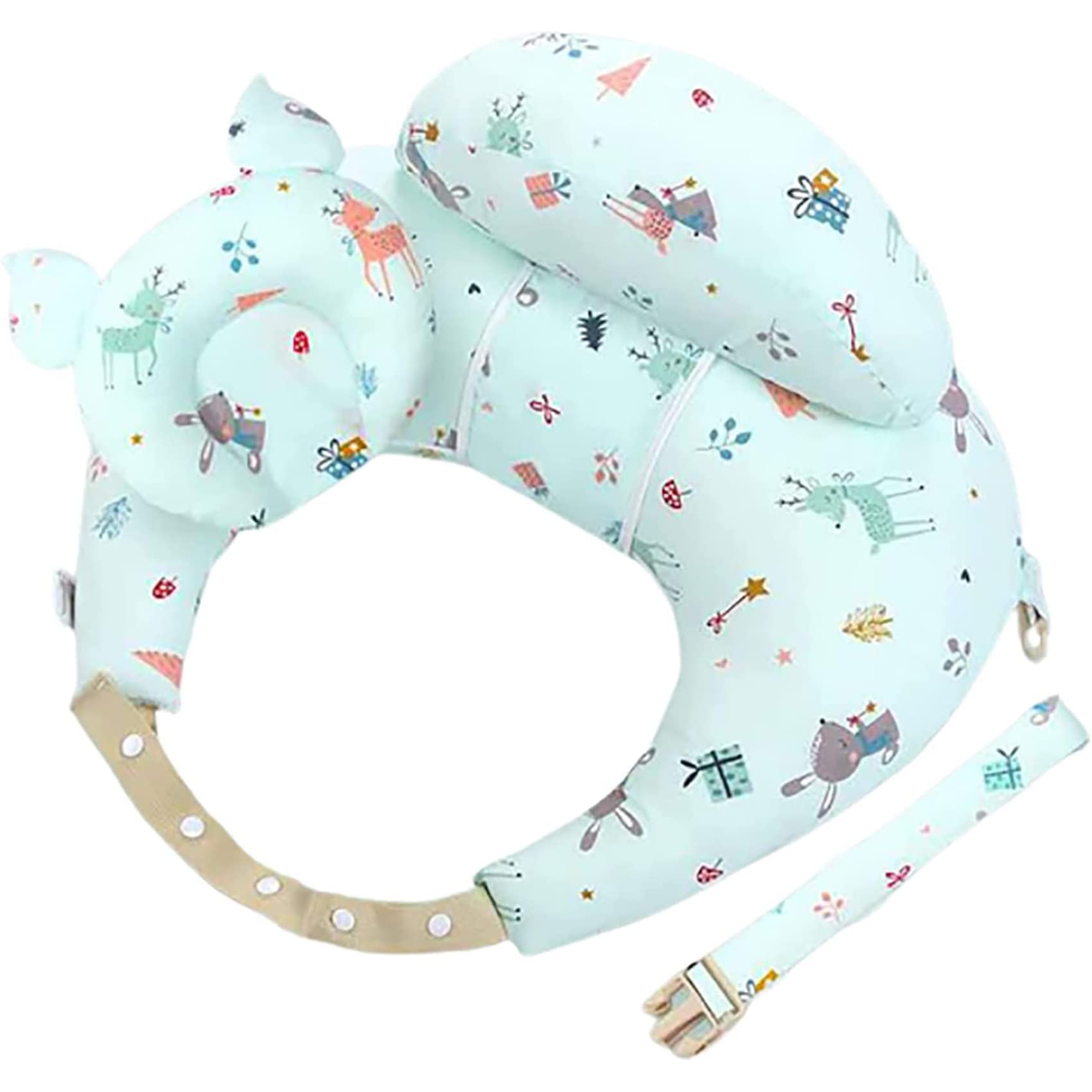 NLAVW Almohada de Lactancia para Lactancia, posicionador de bebé Premium Almohada Multifuncional Almohada de Soporte Infantil
