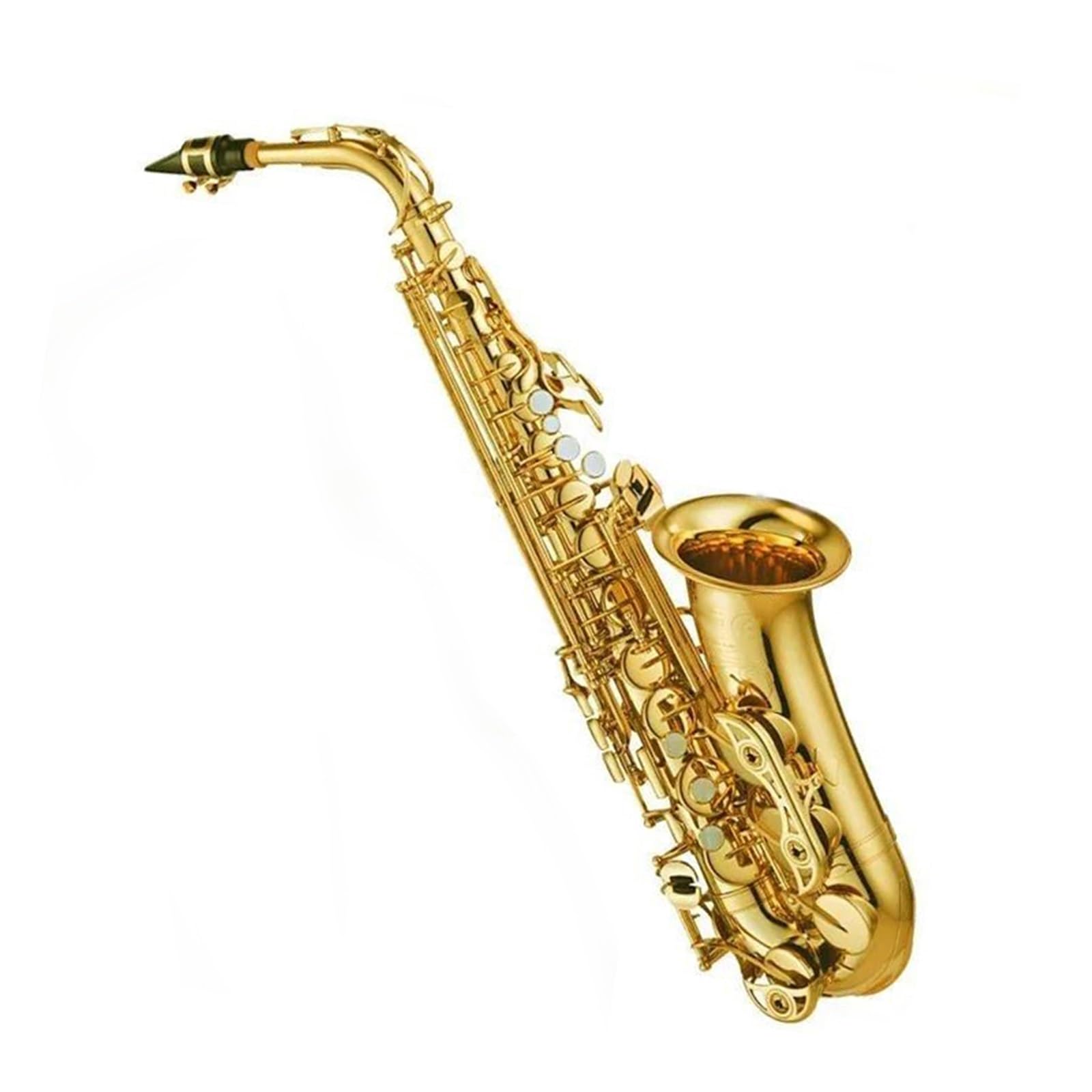 Sassofono Ancia per sassofono contralto professionale E Fall con bocchino in oro e testa in ottone
