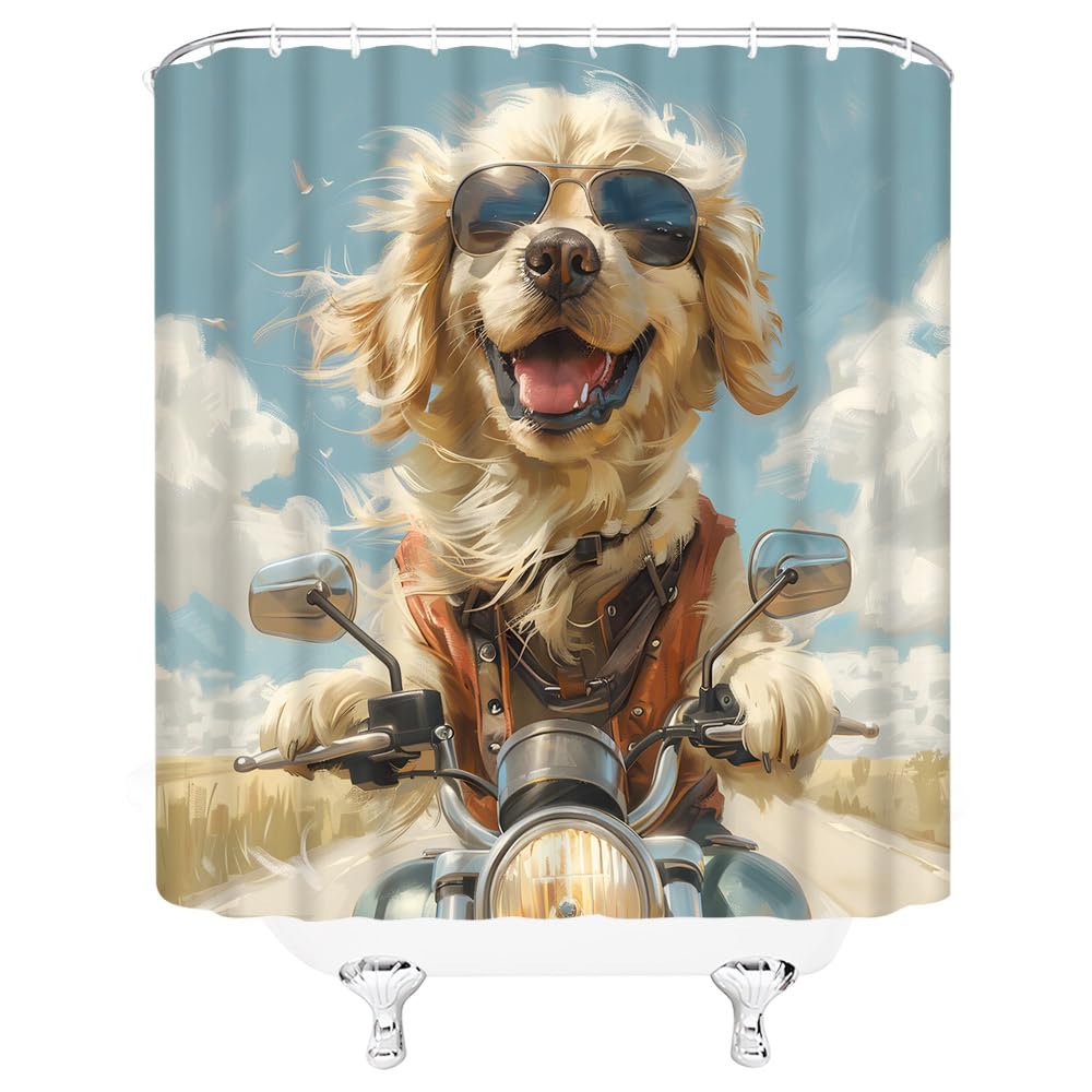 Ganshan Bi Hermoso Cocker Spaniel Perro Cortina De Ducha Pintura Colorida Perro Cachorro Mascota Mascota Estampado