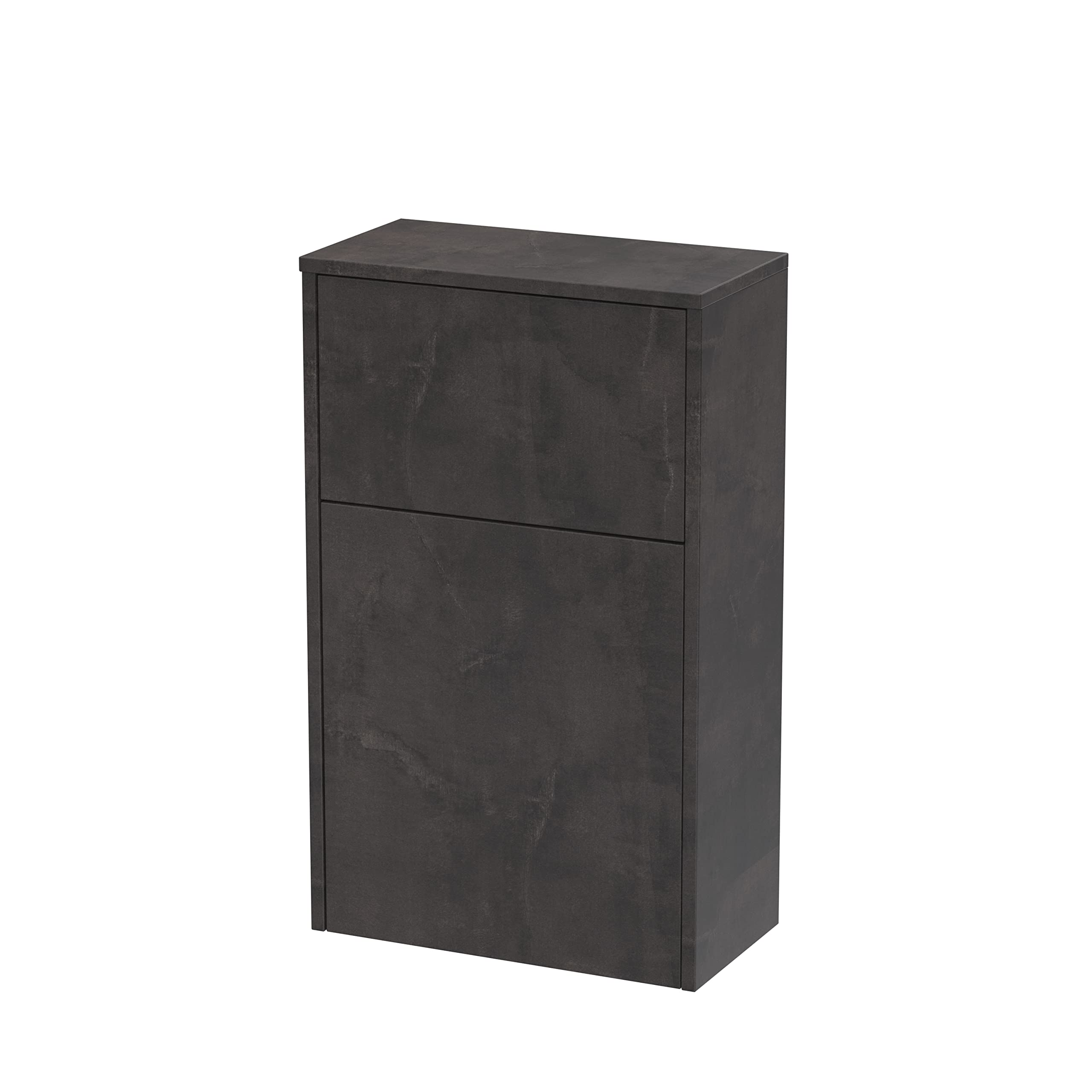 Hudson Reed NPF2641 Havana Floor Standing Concealed Cistern WC Toilet Unit, 500mm, Matt Metallic Slate