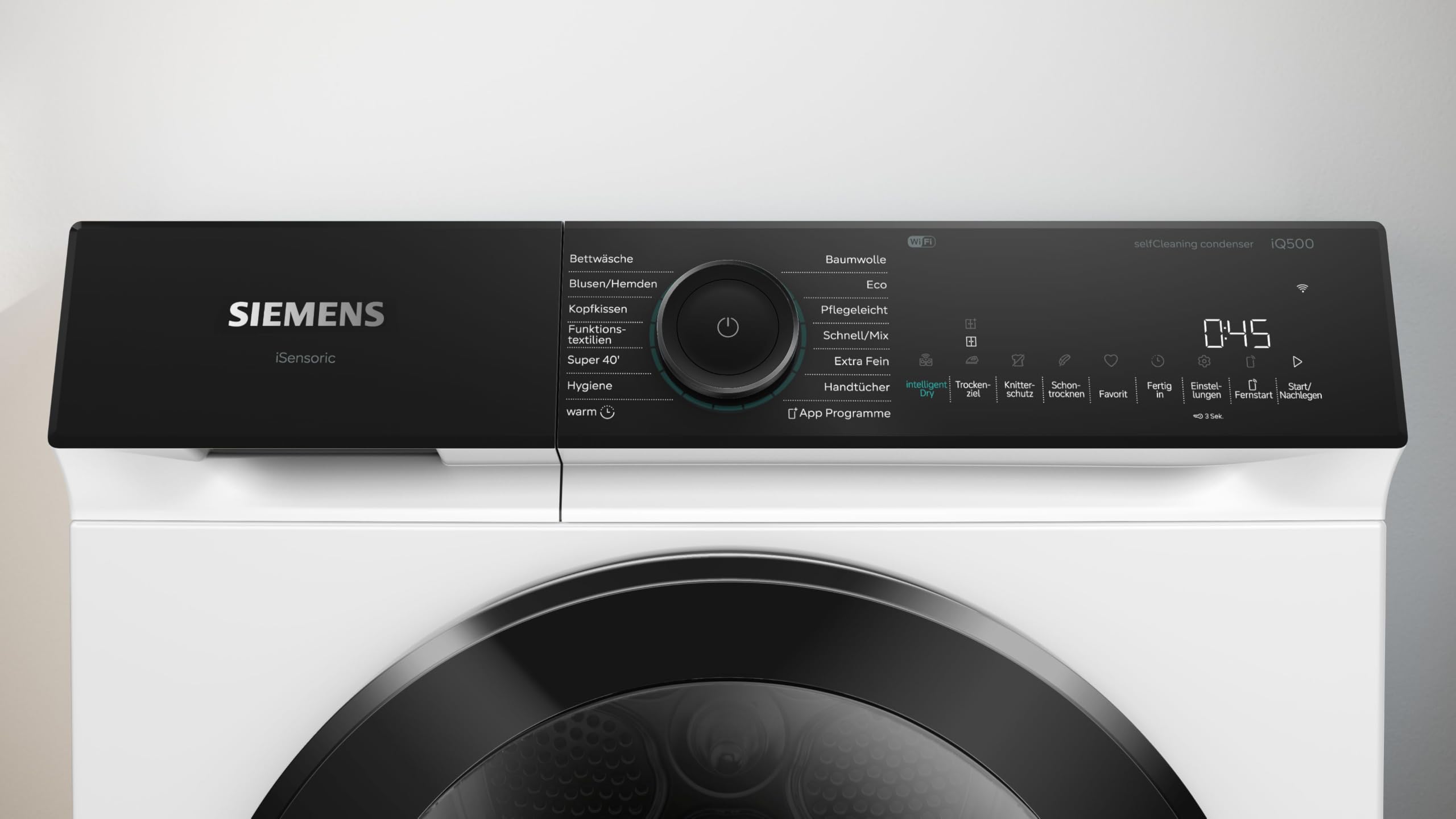 Siemens iQ500 Smarter Wärmepumpentrockner 9 kg AutoDry WQ45N2BECO