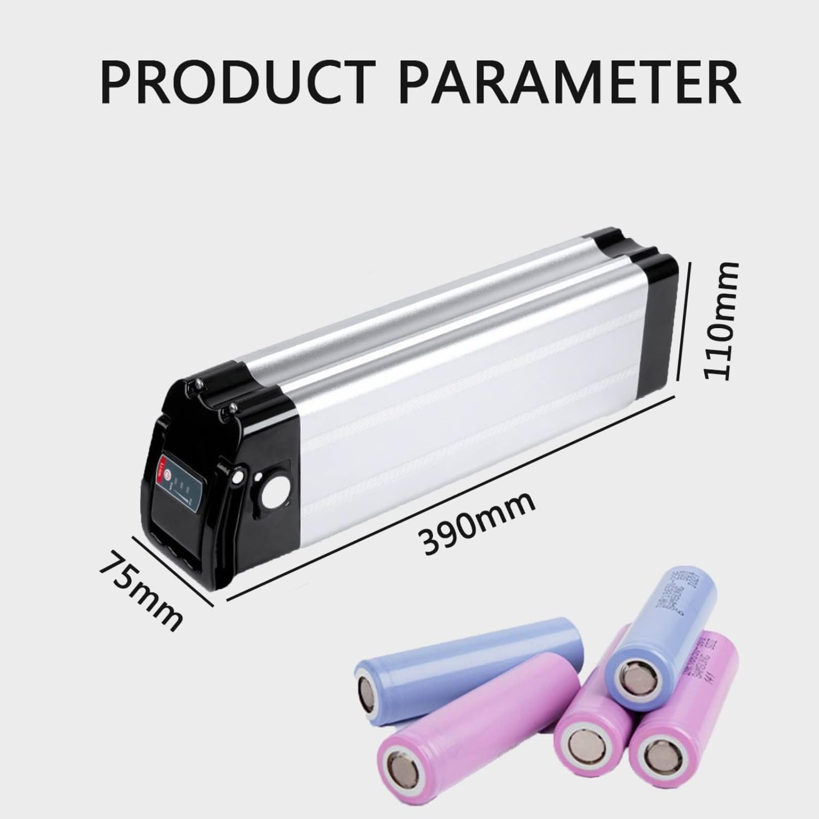 E-Bike Batteries pour vélo 36V 15.6Ah, Convient aux Moteurs 36V 250W/350W/500W, pour Moma Vélo MiFa Rex Aldi, Peut Correspondre aux Phylion/XH370-10J avec Chargeur