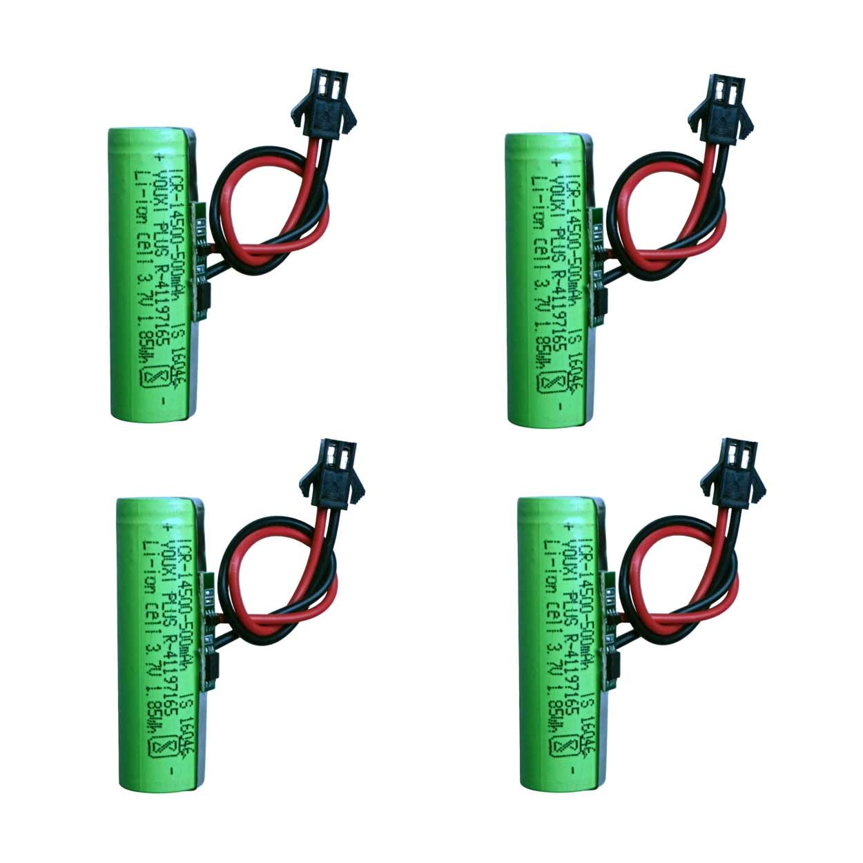 CONSONANTIAM Toy Battery Pack 3.7 Volt 500 mAH RC Toy Car Battery SM-2P Plug for Remote Control Cars, Trucks, Stunt Vehicles, Stunt Car, Rechargeable Battery Pack with BMS Module Inbuilt (Pack-of-4)-image-15