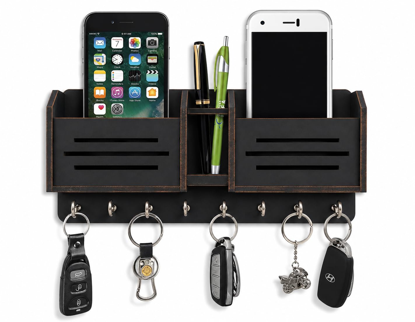 Wooden Om Key Holder - Stylish Wall Decor -6