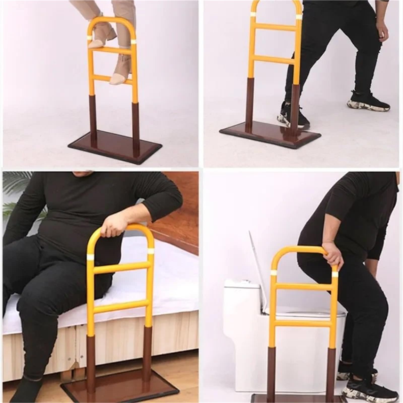 Barras de agarre de seguridad para baño, pasamanos con ventosa para soporte de inodoro y ducha, accesorios esenciales para personas con discapacidad y ancianos