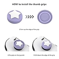 Vista 7 de PlayVital para Nintendo Switch Joystick Caps Kawaii Bear & Bunny Silicone Thumbstick Caps para Switch, Switch Lite, OLED Joycon
