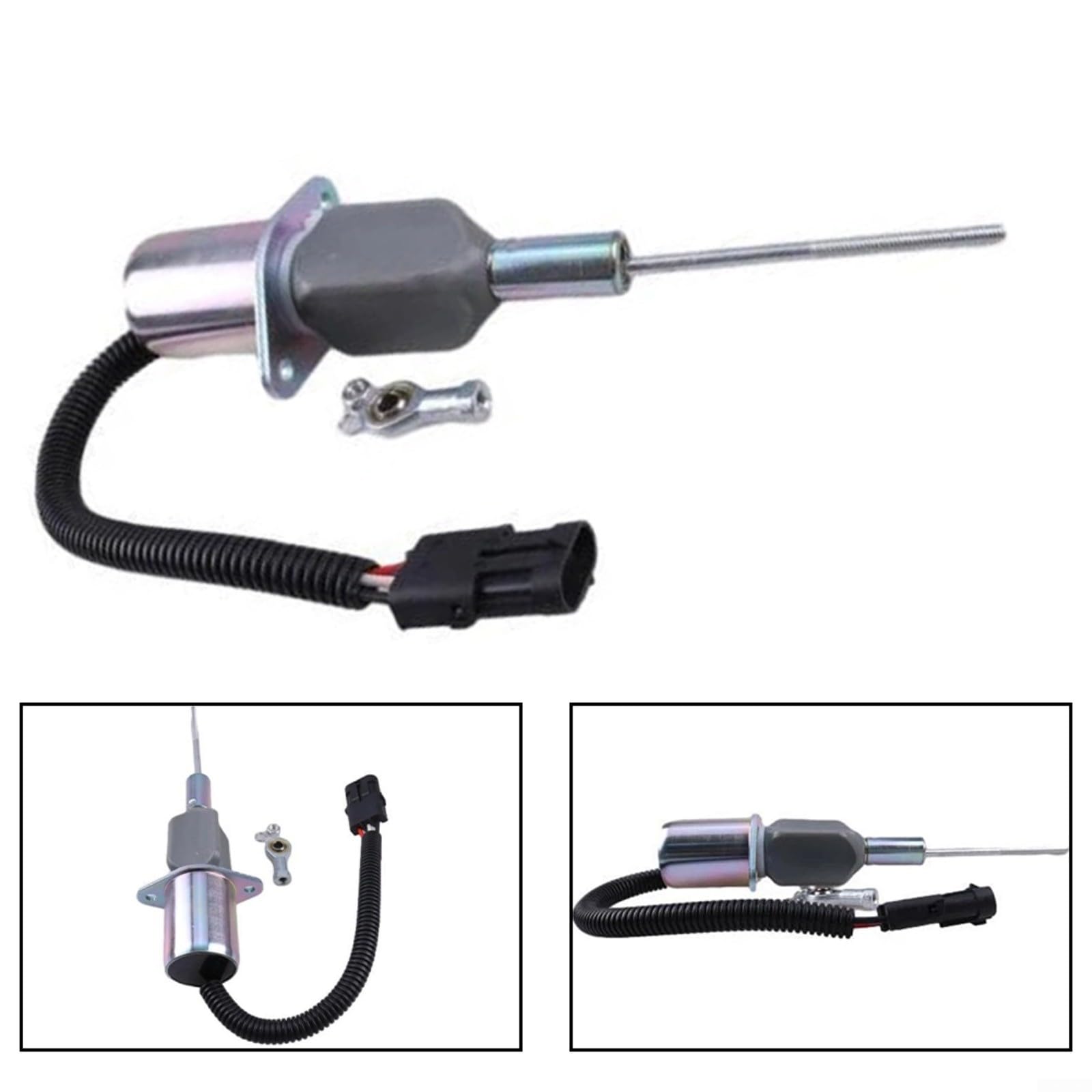 Válvula de cierre de combustible eléctrica RE53507 para tractor 4555 4560 4755 4760, válvula solenoide con núcleo de acero inoxidable y protección IP67