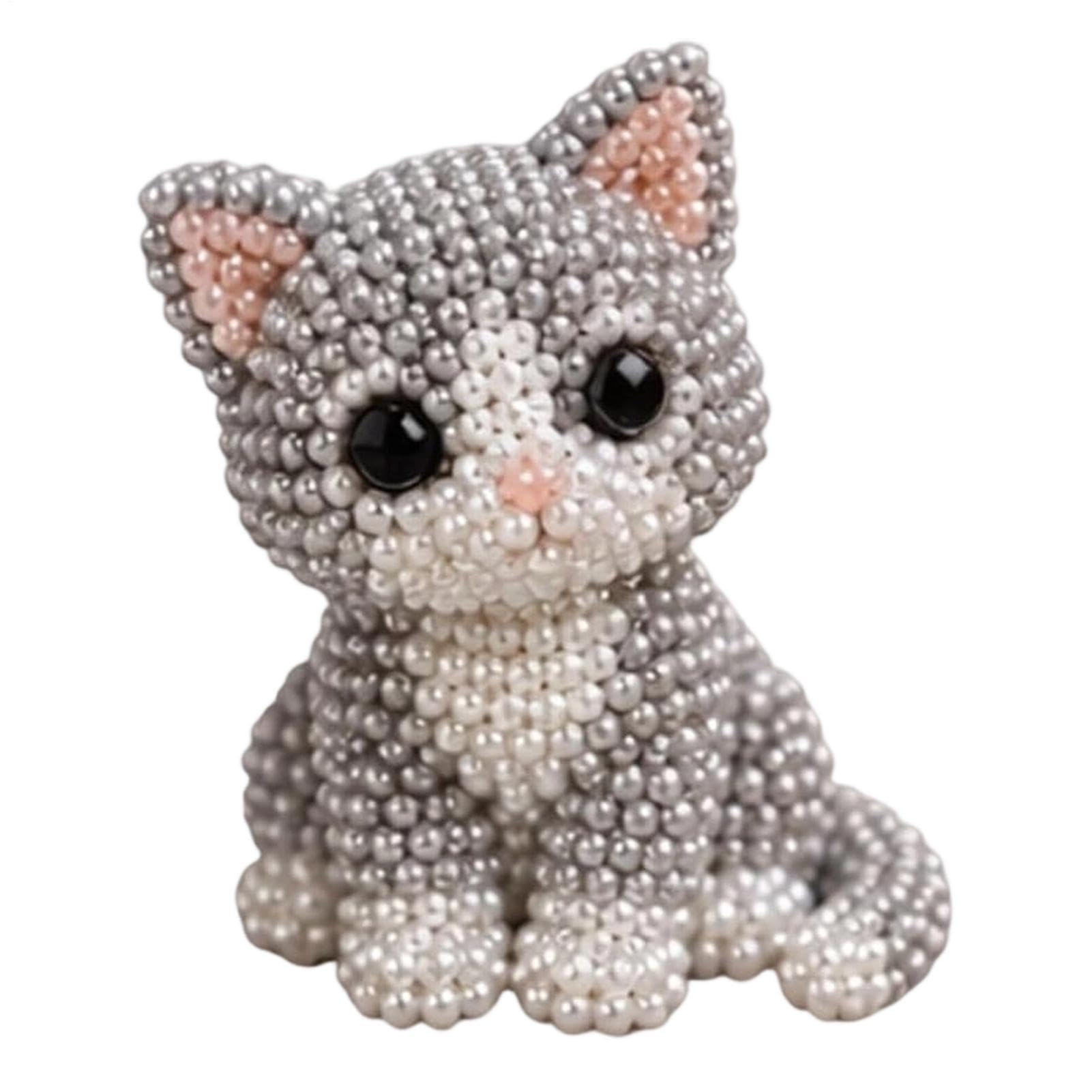 Set de Animales con Abalorios, Kit de Animales con Cuentas, pequeño Kit Bordado 3D, Hechos a Mano y Conjunto artesanía pájaros(B)