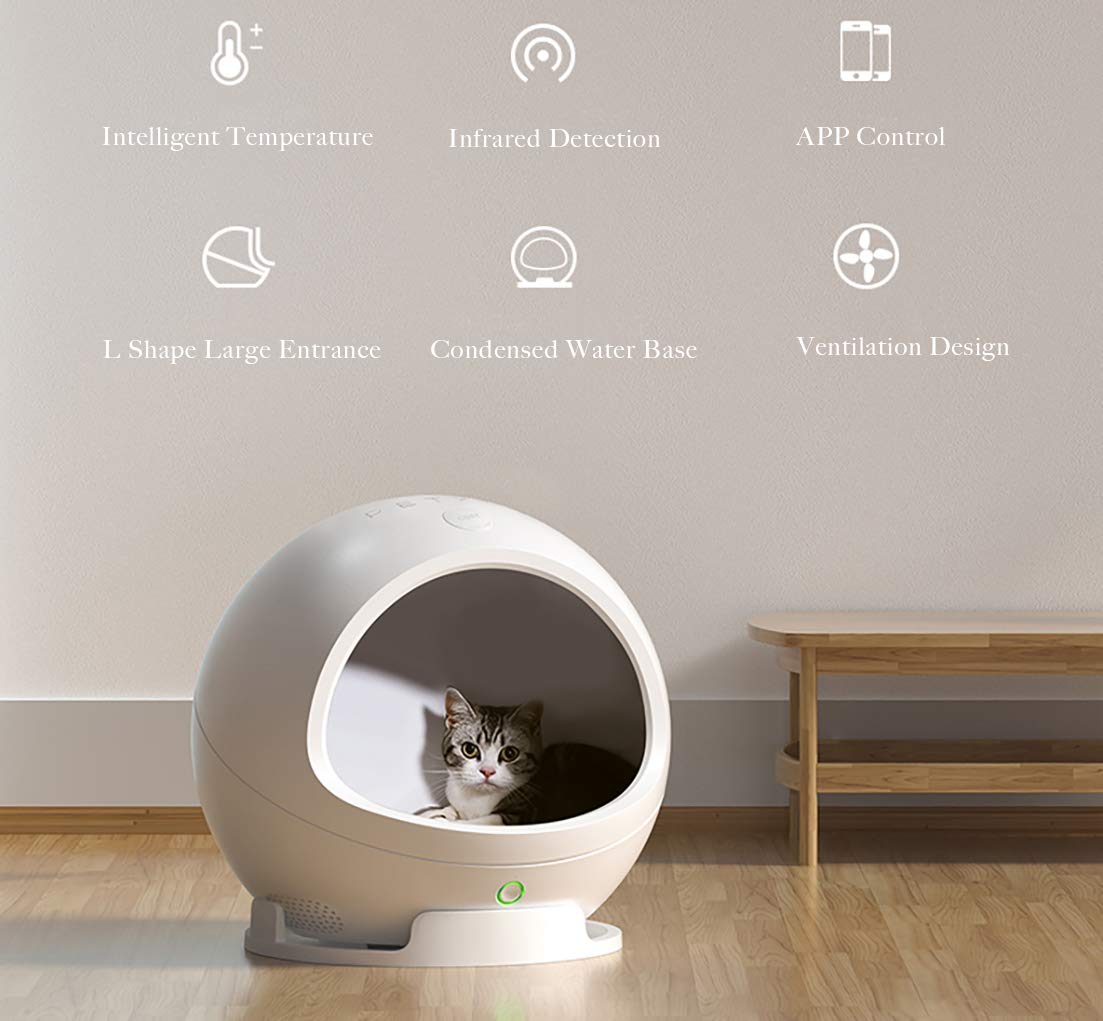 PETKIT Self-heating and cooling cat house, app control, automatic