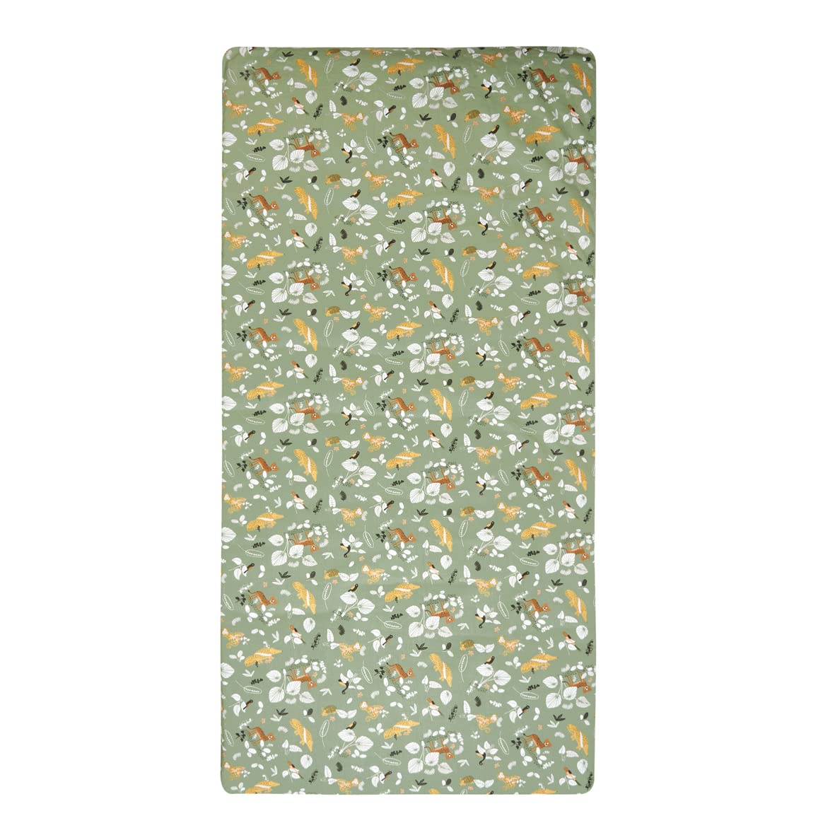 Tinéo - Matelas Bébé Nomade 60x120x4cm - Matelas Bébé Voyage - Déhoussable - Polyester - Moelleux - Fabriqué en France - Matelas Lit Parapluie - Inclus Le Sac De Transport (Safari)