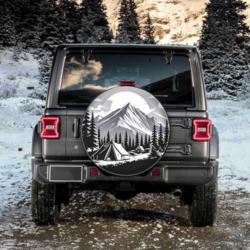 Image of Bilisin Spare Tire Wheel Cover for Trailers Jeep SUV Truck Travel 14 Inches
