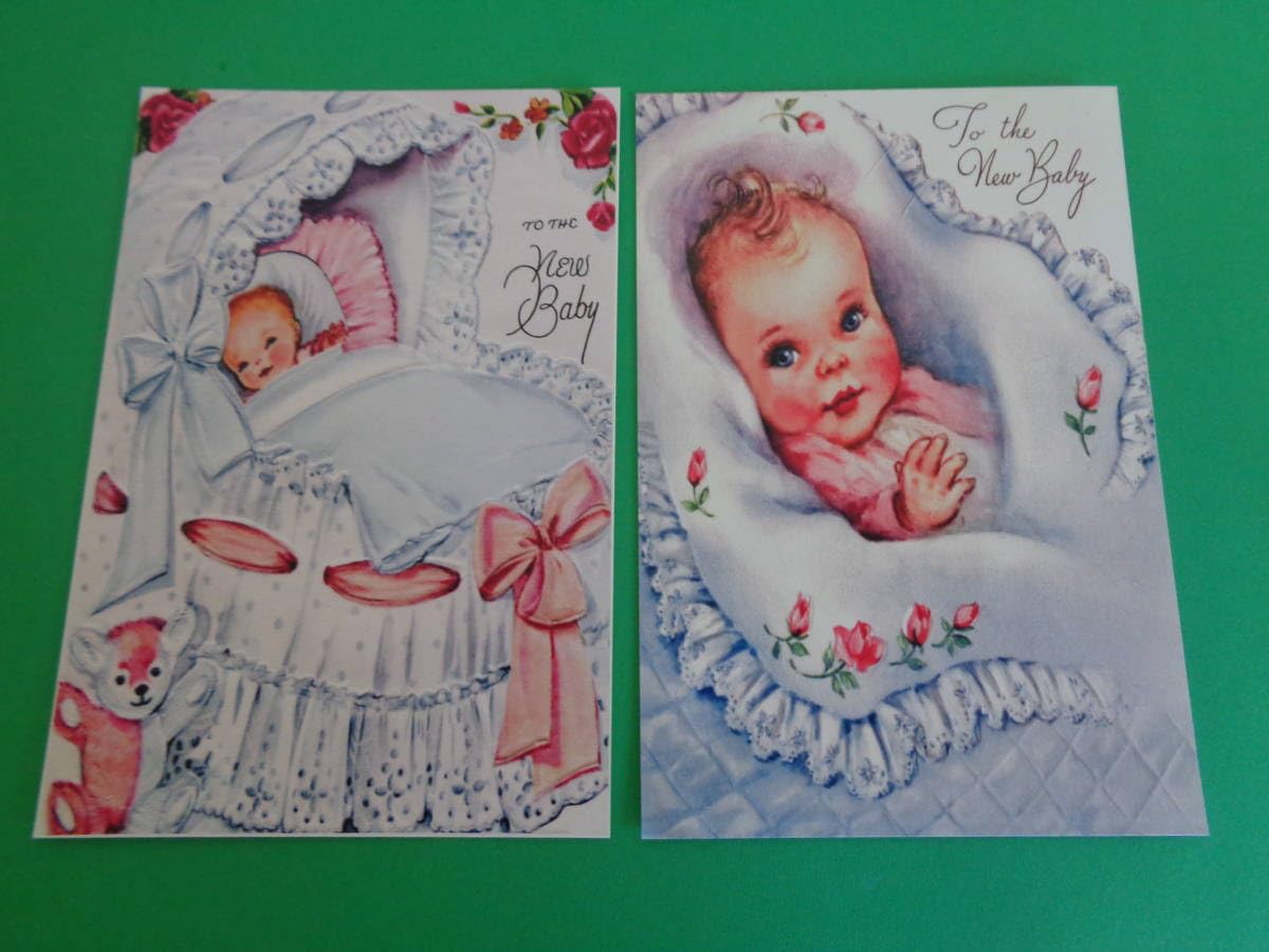 Amazon | ポストカード 絵ハガキ 5枚セット 光沢紙 BABY ベビー