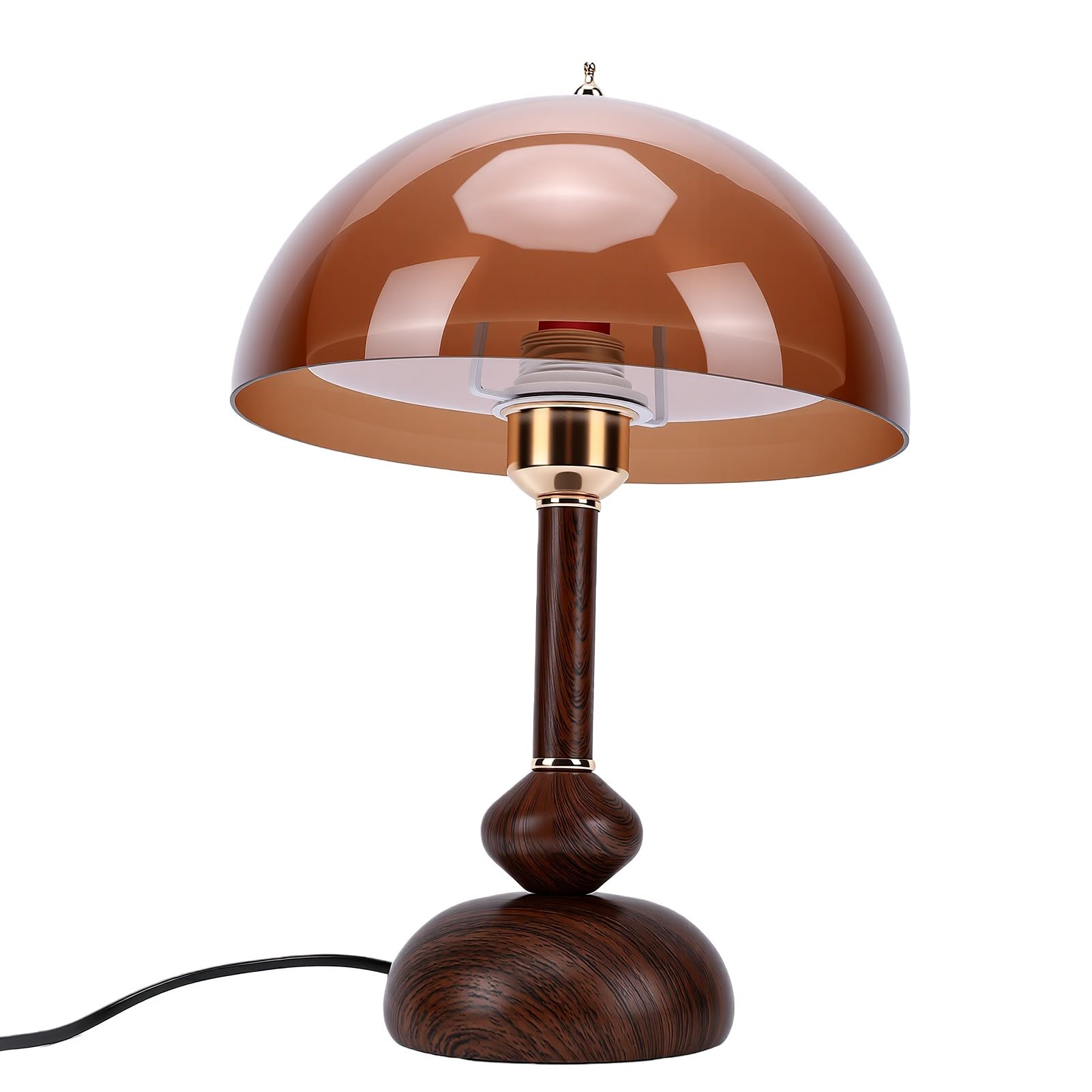TOPINCN Lampada da Tavolo Vintage, Luce da Comodino Stile Nordico con 3