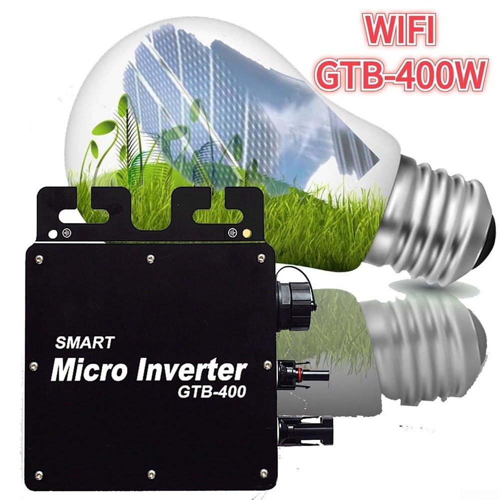 GTB-400 400 W Smart for Solar Grid Tie Inverter With Tracking DC20-50V To AC Output, Aluminum Alloy Shell App Monitoring For Home PV Panel System