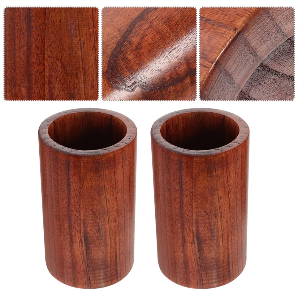 MAGICLULU 2pièces Porte-ustensiles Bois Organisateur de Couverts Pot à Ustensiles pour Baguettes et Fourchettes Accessoire de Cuisine Pratique