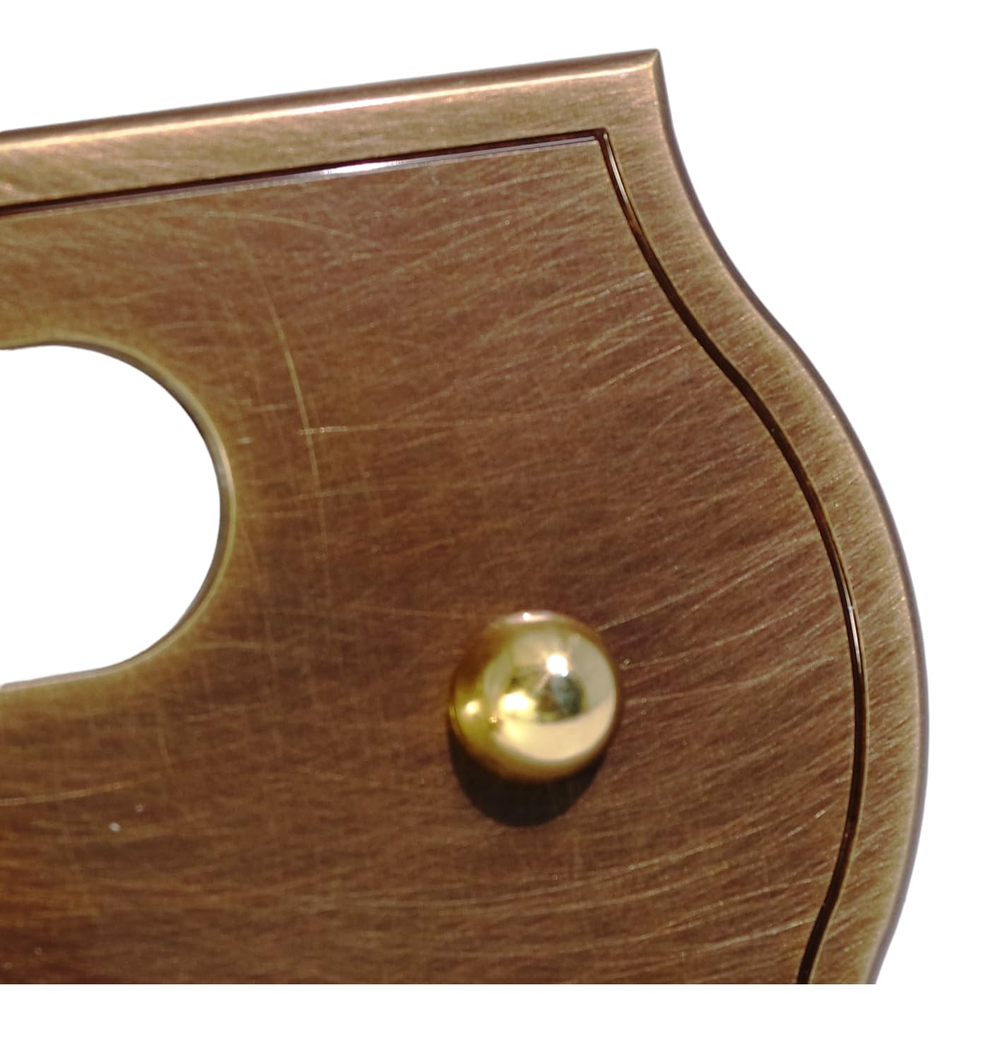 Neroni Mameli Campanello in Ottone Bronzato per Esterno abitazione - Porta Ingresso Casa, con Pulsante Elettrico - Modello Aurelio - Made in Italy