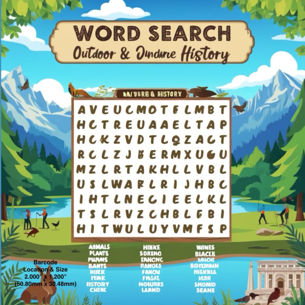 Word Search Outdoor & wonders: Explore Zion, Wildlife, and Natural Wonders