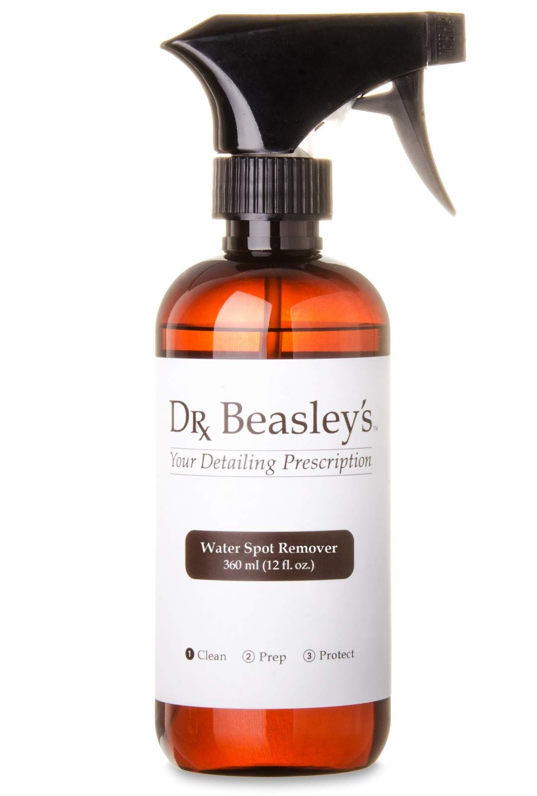 Dr. Beasley's Water Spot Remover for Autos - Eliminates Mineral Deposits, Residue-Free, Prevents Permanent Stains. Fast & Easy to Use for Immediate Results, 12 Fl Oz