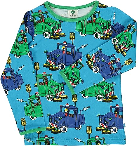 Blouse Garçon Småfolk T-Shirt Ls Sweeper Truck pour enfiler facilement le matin