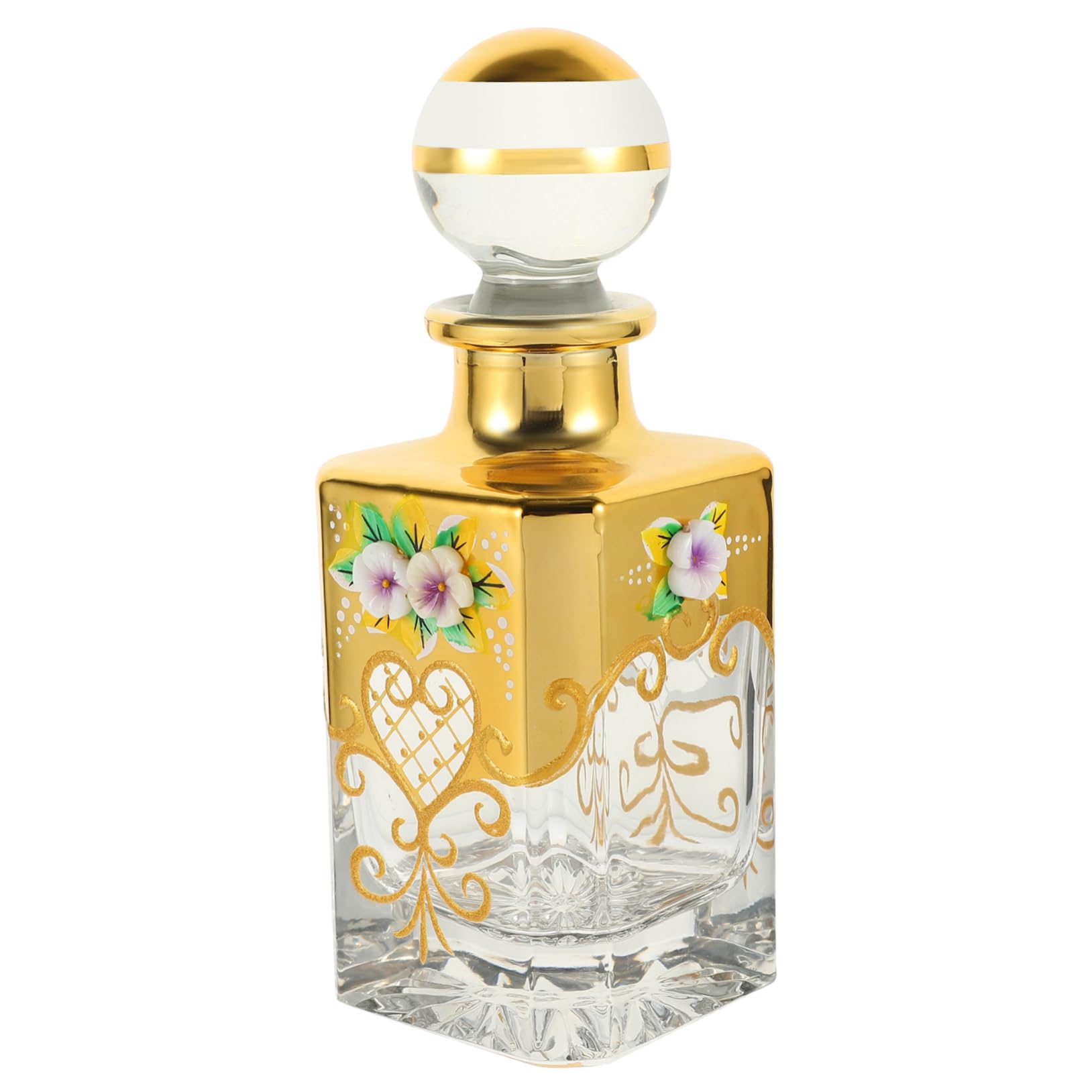 Mikinona Bottiglia Profumo Ricaricabile Vintage Da Flacone Per Oli Essenziali e Profumi Design Elegante e Pratico Per Viaggi e Uso Quotidiano Ottima Chiusura e Conservazione Aromi